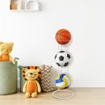Ball Storage Rack 3/4 Tier Metal Ball Stand Ball Lockers Vertical Ball Rack Holder Room Outdoor Sports Equipment Organiser Football Stand for Basketball Football Volleyball etc (Black/White) - Image 20