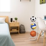 Ball Storage Rack 3/4 Tier Metal Ball Stand Ball Lockers Vertical Ball Rack Holder Room Outdoor Sports Equipment Organiser Football Stand for Basketball Football Volleyball etc (Black/White) - Image 22