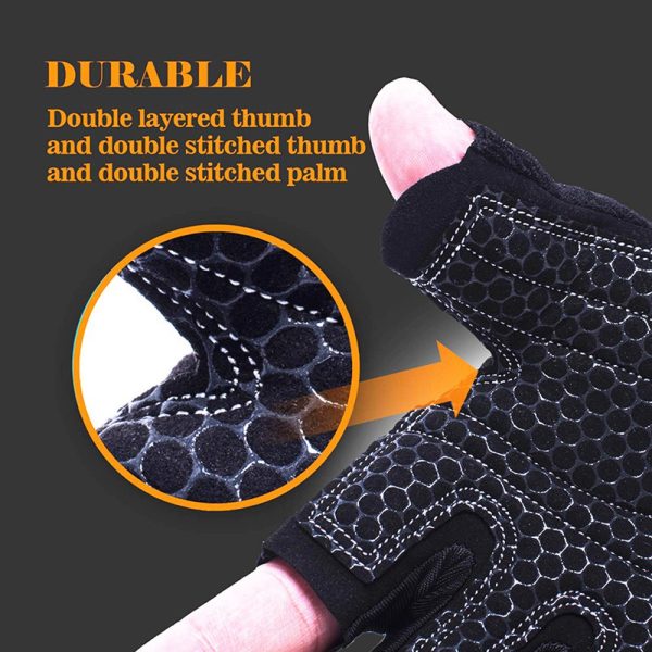 Half-finger Fitness Gloves for Men and Women, Breathable for Dumbbell Lifting, Driving, Outdoor Activities, Sun Protection, Sports, and Cycling - Image 2