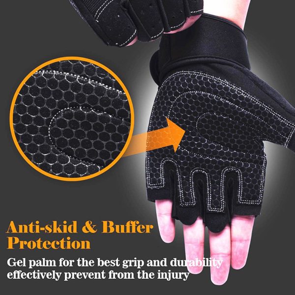 Half-finger Fitness Gloves for Men and Women, Breathable for Dumbbell Lifting, Driving, Outdoor Activities, Sun Protection, Sports, and Cycling - Image 4
