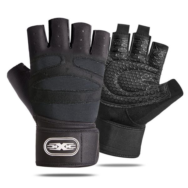 Half-finger Fitness Gloves for Men and Women, Breathable for Dumbbell Lifting, Driving, Outdoor Activities, Sun Protection, Sports, and Cycling - Image 3