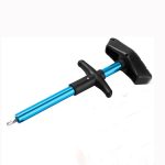 1pc T-Shaped Fish Hook Remover - Aluminum Alloy Fishing Tool with Ergonomic Handle & Blue Handle for Efficient Hook Separation, Ideal for Holiday Gifts (Father'S Day, Christmas, Thanksgiving), Fishing Accessory, Sleek Metallic Finish, Durable Construction - Image 3