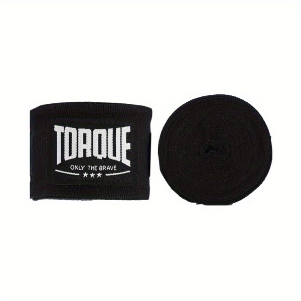 2pcs TORQUE Boxing Hand Wraps - Breathable Elastic Training & Sparring Gloves for MMA, Muay Thai, Kickboxing - Durable Polyester, Adjustable Straps, Multiple Colors (Red, Blue, Black, White, Purple), Boxing Accessories, Combat Sports Gear, Combat Sports Equipment, Sleek Design, Secure Fit Glove, Flexible Material - Image 3