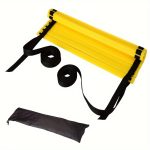 Agility Ladder Set with 12 Marker Discs, Soccer Training Rope Ladder, Obstacle Course, Fitness Agility Speed Ladder, Jumping Grid Ladder Set, Ball Training Equipment - Image 3