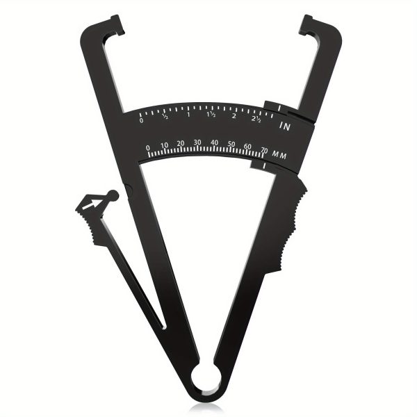 [Accurate Body Caliper] Accurate 1pc Body Caliper & Measurement Chart Combo - Durable ABS Material, Easy-to-Use Skinfold Tool for Men & Women with Anti-Skid Grip, Perfect for Home Gym or DIY Fitness Tracking - Image 3