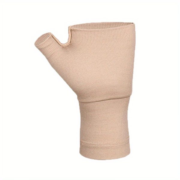 [Stretchy Sleeve] Stretchy Polyester Extended Knit Thumb Sleeve - Wrist Support Glove for Mouse Hand, Scar Covering, Pull-On Design, Hand Wash Only, Mouse Hand Support|Stretchy Knit Material|Polyester Fiber Glove - Image 5