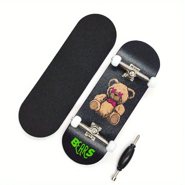 1pc 32mm Professional Bearing Wheel Finger Skateboard with Maple/ Wood Deck - Wide Board Suitable for Beginners, Thumb & Fingertip Skate, Portable Skate for Outdoor/ Use, Ideal Gift for & - Image 9