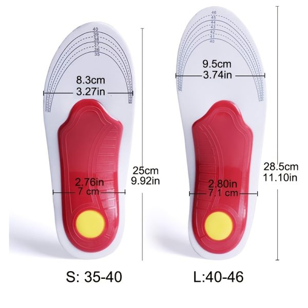 1 pairs of adjustable high-elastic EVA arch-supporting insoles - Image 4
