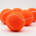 1pc Bright Orange-red High Elasticity Multi-purpose Rubber Tennis Balls, For Beginners Practice Outdoor Sports Game Competition, Professional Training Beach Ball - Image 2