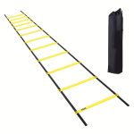Agility Ladder Set with 12 Marker Discs, Soccer Training Rope Ladder, Obstacle Course, Fitness Agility Speed Ladder, Jumping Grid Ladder Set, Ball Training Equipment - Image 4