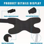 Adjustable Knee Support Compression Knee Patellar Support:Breathable Knee Brace with Straps Elastic Bandage - Image 2