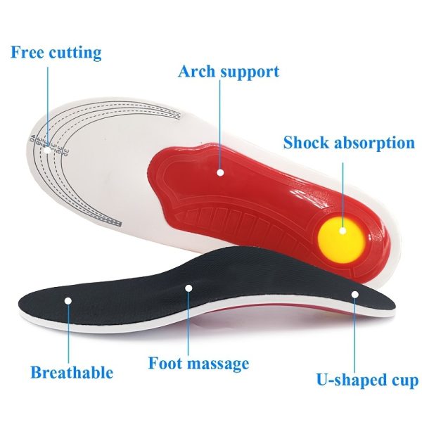 1 pairs of adjustable high-elastic EVA arch-supporting insoles - Image 8