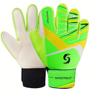 Goalkeeper Gloves Without Finger Protection, Made of Durable Latex Material