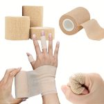 1 Roll Non-woven Sports Bandages Elastic Self-adhesive Bandages for Foot Finger Ankle Arm Sport Knee Pad Support