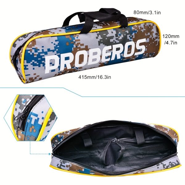 PROBEROS Fishing Rod Reel Combo Kit, Including Spinning Reel, 1.5m-2.4m/4.9ft-7.9ft Fishing Pole, Fishing Line, Artificial Bionic Lure, Sinker Hooks Full Set with Storage Bag - Image 6