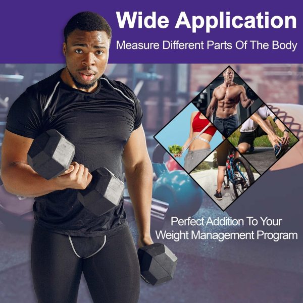 [Accurate Body Caliper] Accurate 1pc Body Caliper & Measurement Chart Combo - Durable ABS Material, Easy-to-Use Skinfold Tool for Men & Women with Anti-Skid Grip, Perfect for Home Gym or DIY Fitness Tracking - Image 12