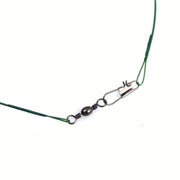 20pcs Anti Bite Steel Fishing Line Steel Wire Leader with Swivel Fishing Accessory Lead Core Leash Fishing Wire - Image 10