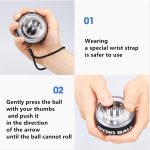 Wrist And Forearm Strength Training Ball, Hand Exercise Device - Automatically Activate Wrist Ball to Strengthen Your Wrist And Forearm, Improve Flexibility And Muscle Strength - Image 2