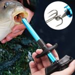 1pc T-Shaped Fish Hook Remover - Aluminum Alloy Fishing Tool with Ergonomic Handle & Blue Handle for Efficient Hook Separation, Ideal for Holiday Gifts (Father'S Day, Christmas, Thanksgiving), Fishing Accessory, Sleek Metallic Finish, Durable Construction - Image 2