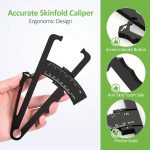 [Accurate Body Caliper] Accurate 1pc Body Caliper & Measurement Chart Combo - Durable ABS Material, Easy-to-Use Skinfold Tool for Men & Women with Anti-Skid Grip, Perfect for Home Gym or DIY Fitness Tracking - Image 6