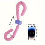Pelvic Floor Trainer & Leg/Butt Workout Device, Adjustable Non-Muscle Toning Manual Resistance Training Equipment, for Prenatal Fitness Postpartum Recovery, Thigh & Hip Toning, Pink/Blue, No /-Free - Image 5