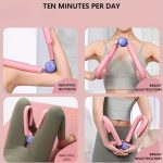 Pelvic Floor Trainer & Leg/Butt Workout Device, Adjustable Non-Muscle Toning Manual Resistance Training Equipment, for Prenatal Fitness Postpartum Recovery, Thigh & Hip Toning, Pink/Blue, No /-Free - Image 4