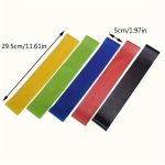 5pcs SYLORAID Gym Resistance Bands Set with Hip Training Ring - Heavy-Duty 5-Color Stackable Fitness System (Multicolor Tension Bands for Glutes Workouts, Strength Training & for /) - Image 4