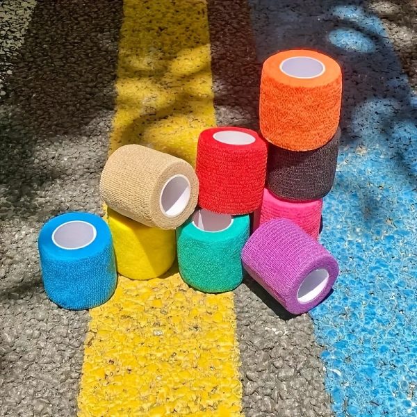1 Roll Non-woven Sports Bandages Elastic Self-adhesive Bandages for Foot Finger Ankle Arm Sport Knee Pad Support - Image 14