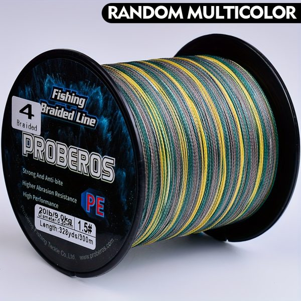 Proberos Braided Fishing Line - 300M/328YDS, 4-Strand PE Multifilament, with a Super Strong Tension Value of 2.72-36.29KG, Designed for Smooth Long-Distance Casting And High Resistance to Abrasion. - Image 63