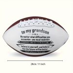 Grandsons Legacy Durable American Football - Outdoor Training, Rugby Style, Standard Size for Skill Building - Eye-Catching Print, Perfect Birthday Gift for Endless Fun - Image 2
