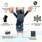 A Two-Piece Knee Support Brace with Adjustable Straps, Designed to Enhance Comfort for Running, Cycling, And Sports for Both Men And Women. Order The Size That Fits Best. - Image 4