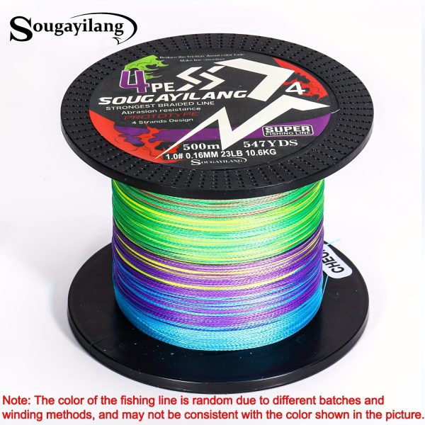 Sougayilang 4 Strands PE Braided Fishing Line - Strong, Durable, and Long-Lasting - Available in 109yds, 328yds, and 546yds - Image 23