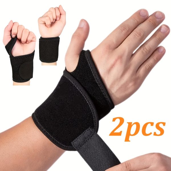 1pc/2pcs Adjustable Wrist Strap for Women and Men - Wrist Support for Work, Fitness and Weightlifting, for Left or Right Hand Support, Wrist Brace, Wrist Support Brace, Wrist Strap for Weightlifting, Wrist Support Brace for Women, Workout Accessory, Fitness Accessory, Secure Fit, Breathable Material, Durable Construction, Sports Accessory, Gym Enthusiasts, Active Lifestyle - Image 5