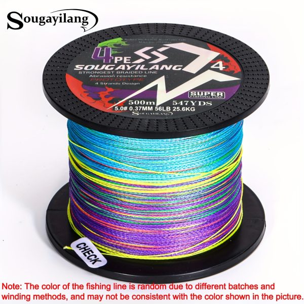 Sougayilang 4 Strands PE Braided Fishing Line - Strong, Durable, and Long-Lasting - Available in 109yds, 328yds, and 546yds - Image 27