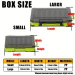 1pc Double Sided Fishing Tackle Box For Hooks, Lures, And Baits - Portable Fishing Accessories Organizer - Image 16