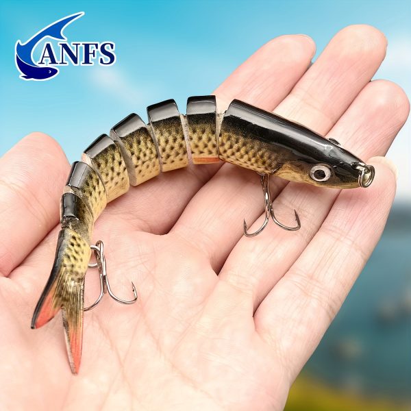 Fishing Lures Multi Jointed Swimbait Crankbait Slow Sinking Bionic Artificial Bait Freshwater Saltwater Trout Bass Fishing Accessories 20g 0.7oz/13.5cm 5.31inch - Image 16