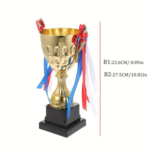Large Golden Trophy Cup Compatible for Football/Soccer Champions - Heavy-Duty Metal Championship Award Trophy for Winners, Champions, Prize for Sports Competitions, Souvenir - Image 5