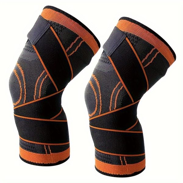 A Two-Piece Knee Support Brace with Adjustable Straps, Designed to Enhance Comfort for Running, Cycling, And Sports for Both Men And Women. Order The Size That Fits Best. - Image 6