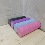 Round EVA Foam Premium Yoga Roller, Hexagonal Pattern Cylinder for Pilates Exercise, Enhanced Home Workouts - Improve Flexibility, Stretching - Image 18