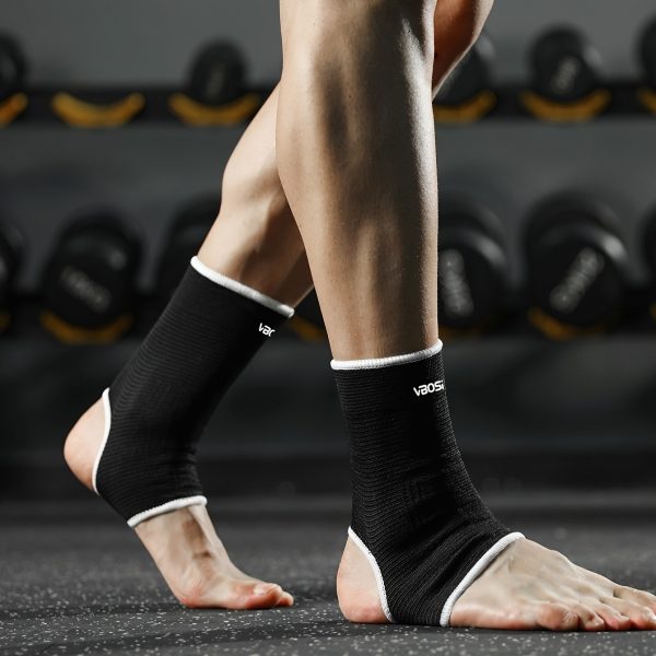 [Elastic Ankle Support] 2pcs Unisex Elastic Ankle Support Sleeves | 1 Pair for Running Basketball Cycling Gym Training, One Size - Image 9