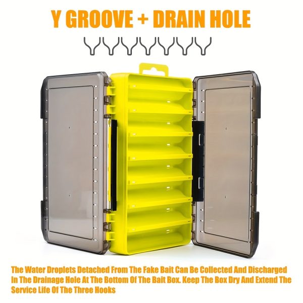 1pc Double Sided Fishing Tackle Box For Hooks, Lures, And Baits - Portable Fishing Accessories Organizer - Image 12