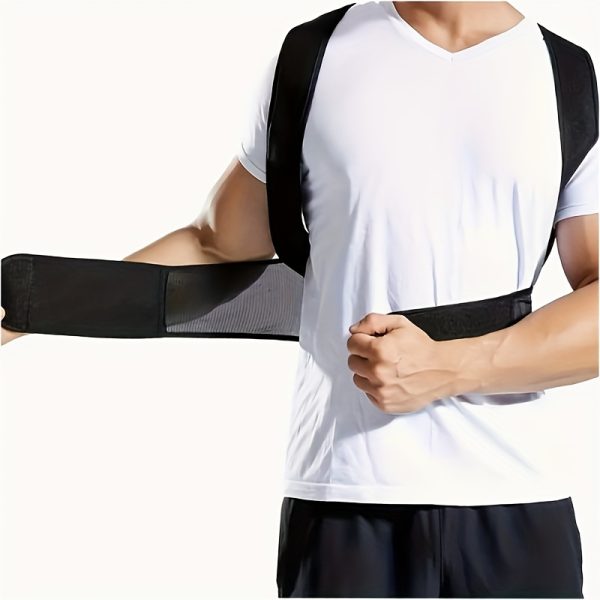 Posture Corrector - Adjustable Straps and Sturdy Back Panel Improve Posture, Lower Back - Ideal for Adults, Gym, Office, Travel - Easy to Use, Comfortable Fit - Image 2