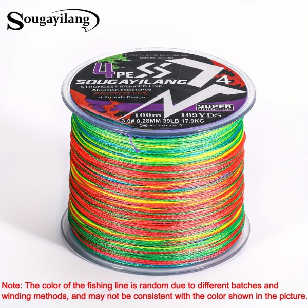 Sougayilang 4 Strands PE Braided Fishing Line - Strong, Durable, and Long-Lasting - Available in 109yds, 328yds, and 546yds - Image 30
