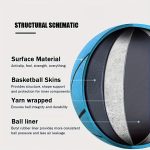 MOACTIV Grandson Basketball with Inspirational Message - Blue, International Size, Perfect Gift for Youngsters, Includes Pump, Basketball Gifts for Grandson - Image 11