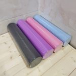 Round EVA Foam Premium Yoga Roller, Hexagonal Pattern Cylinder for Pilates Exercise, Enhanced Home Workouts - Improve Flexibility, Stretching - Image 14