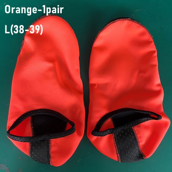 1pair Quick- Beach Socks with Soft Sole for Snorkeling, Swimming, Boating, Hiking, Surfing - Breathable and Lightweight - Image 13