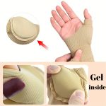 1pc Durable, Breathable Wrist Support Gloves - Sweat-Absorbent, Sports Gloves with Gel Padding for Enhanced Comfort and Protection, Nylon Blend, Sports Protection Gear | Breathable Sports Gloves | Nylon Blend Gloves - Image 2