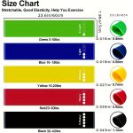 5pcs Fitness Resistance Bands, Training Tension Bands, for Buttock Lift, Leg Training, Pilates, Body Stretching and Strength Training - Image 7