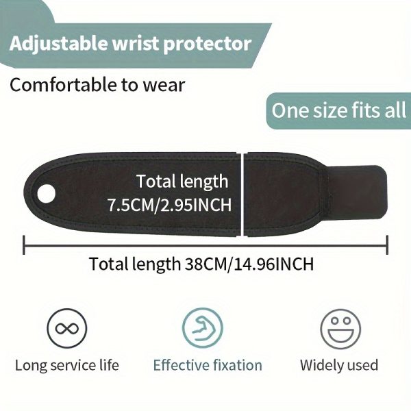 Adjustable ComfortFlex Wrist Support Brace - Ergonomic Fitness & Weightlifting Strap for Men and Women, Black - Image 5