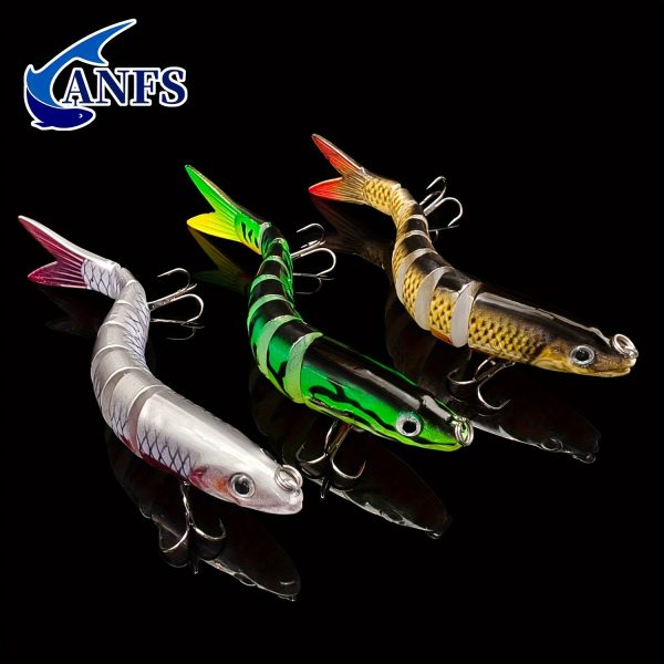 Fishing Lures Multi Jointed Swimbait Crankbait Slow Sinking Bionic Artificial Bait Freshwater Saltwater Trout Bass Fishing Accessories 20g 0.7oz/13.5cm 5.31inch - Image 4